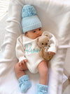White Personalised Baby Romper