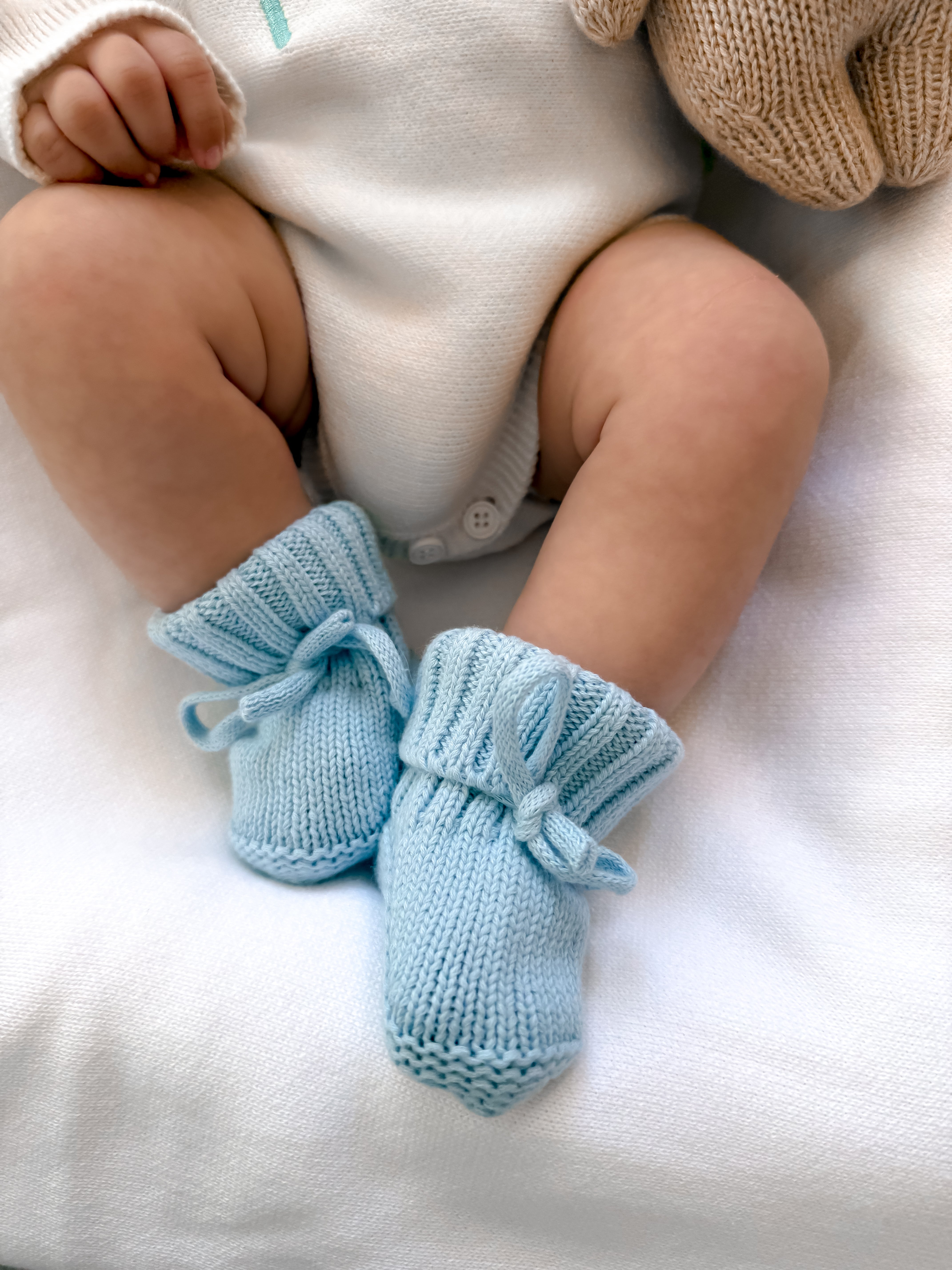Blue Baby Booties