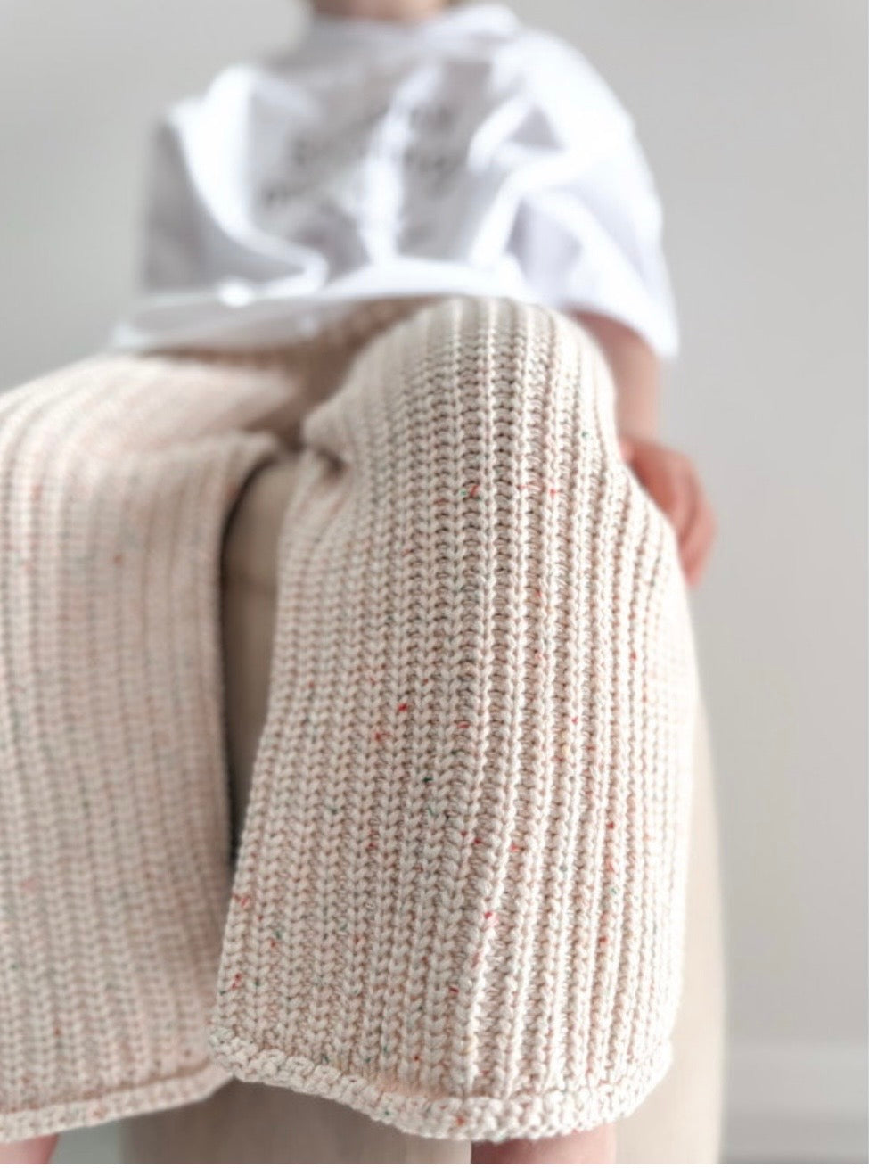 Beige Speckle Knit Pants