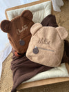 Baby Bear Beige Bouclé Backpack