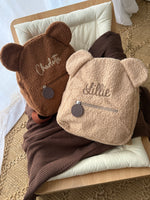 Baby Bear Beige Bouclé Backpack