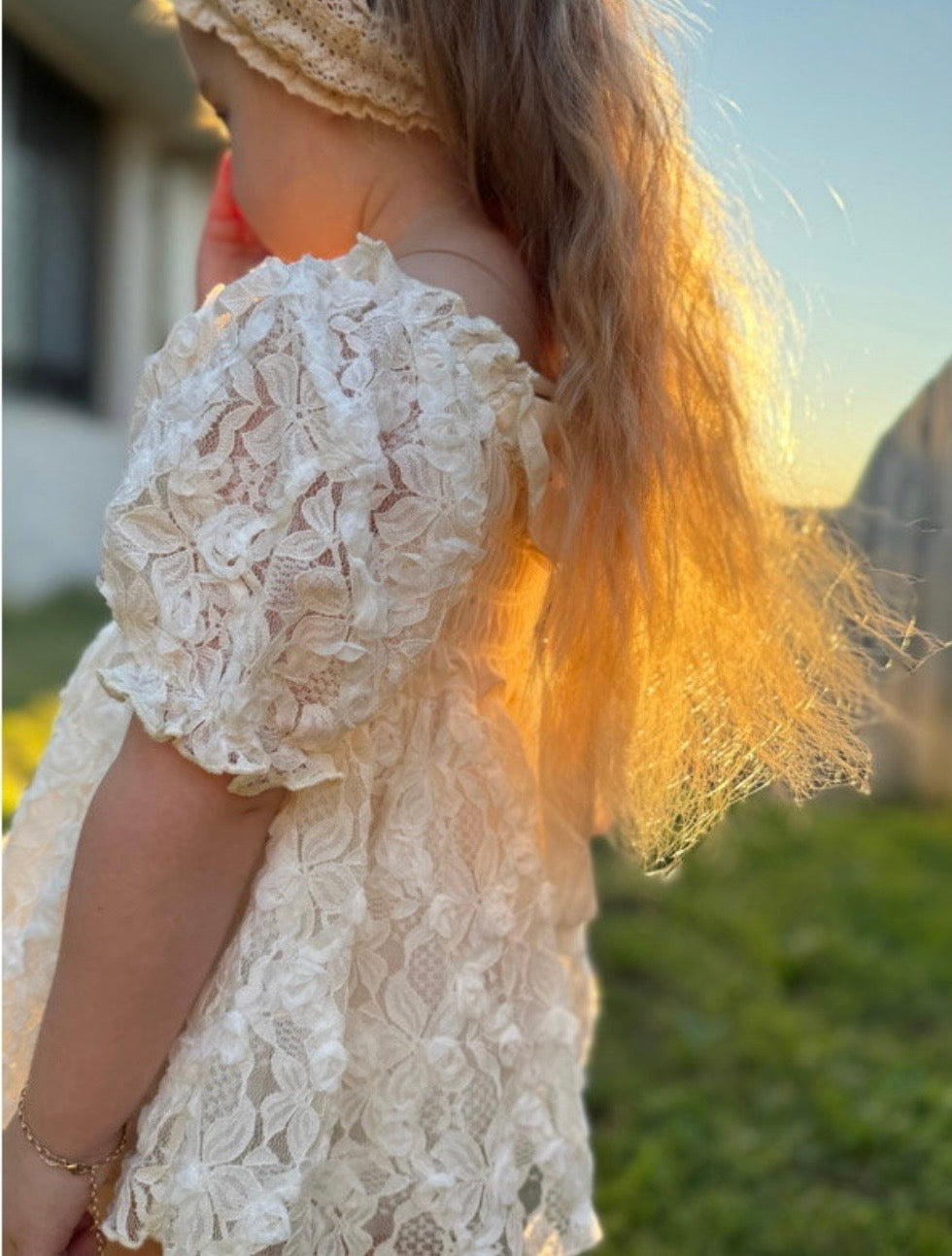 Little Daydreamer Lace Romper