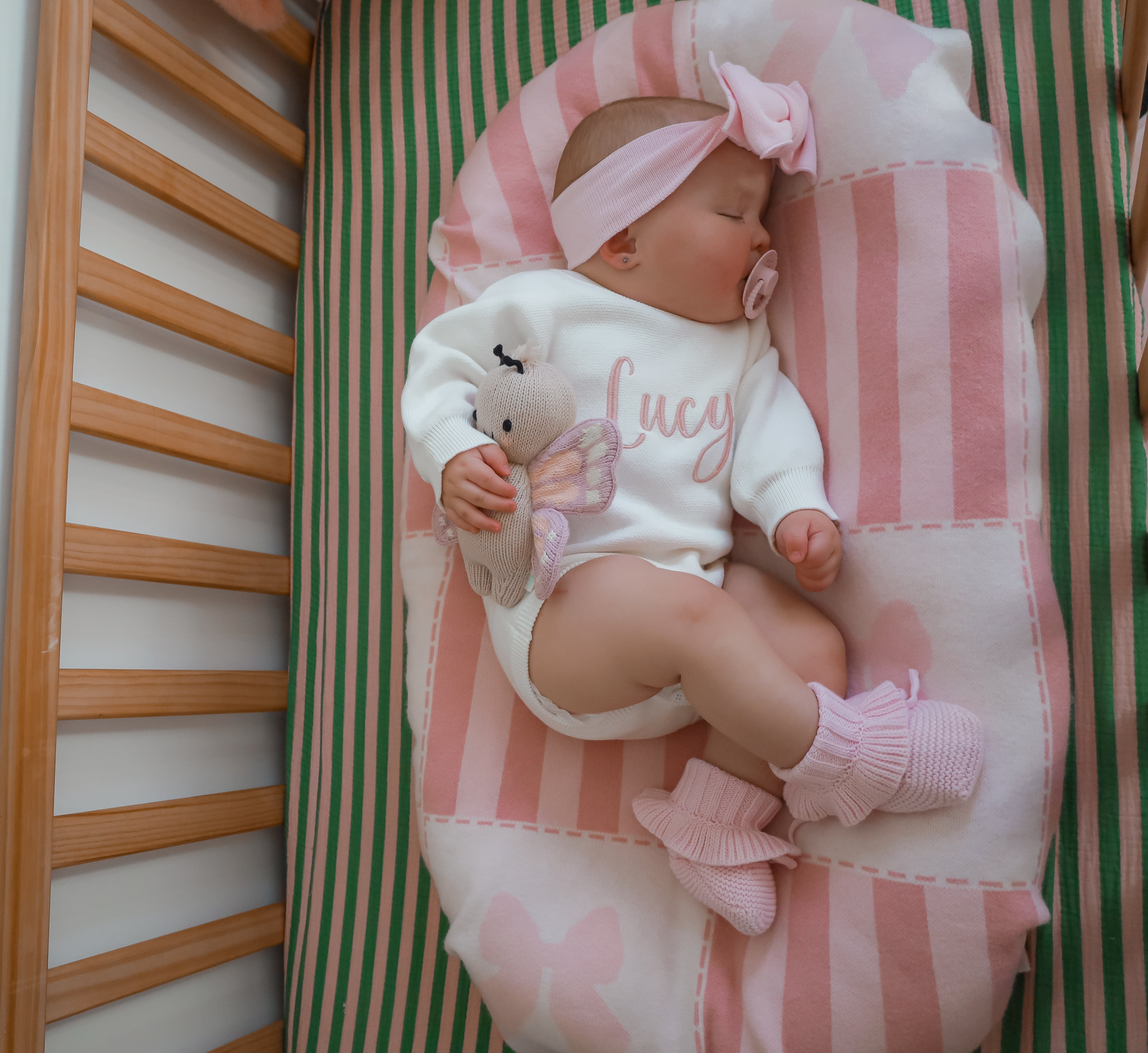 White Personalised Baby Romper