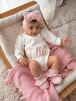 White Kimono Baby Romper