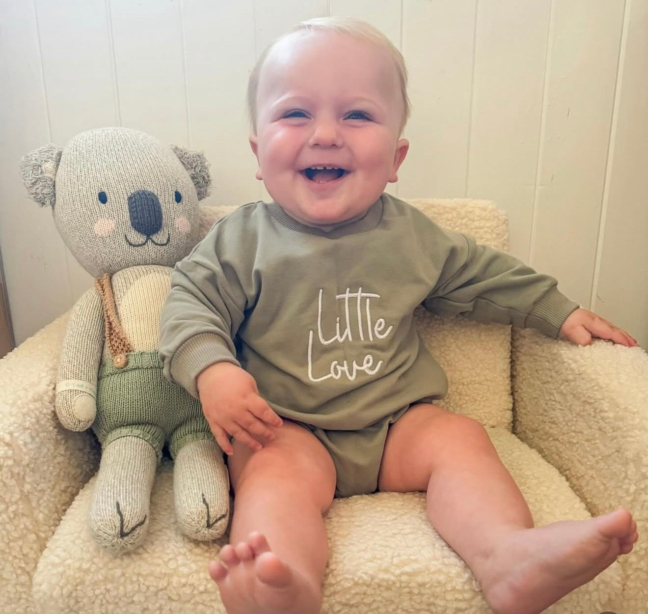 Sage Personalised Oversized Romper