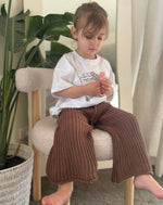 Brown Knit Pants