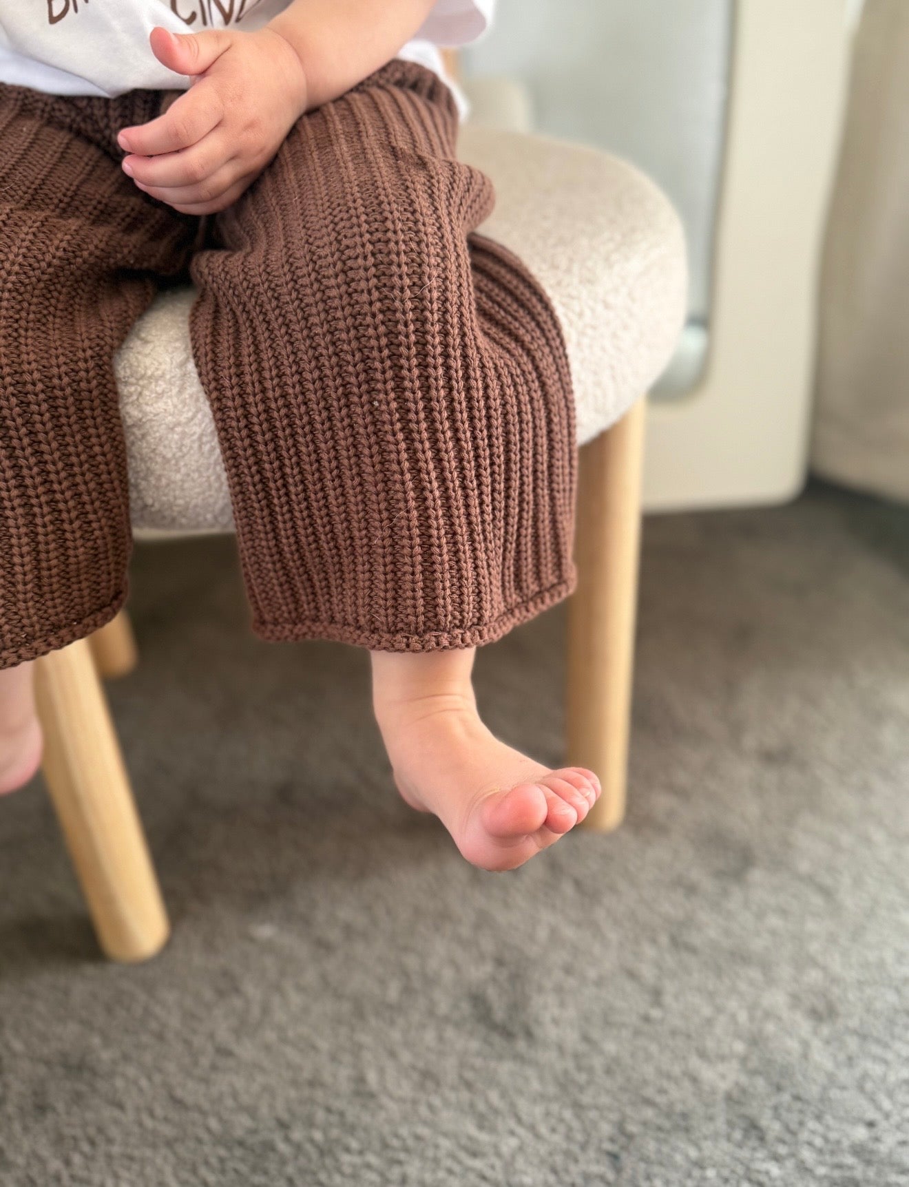 Brown Knit Pants