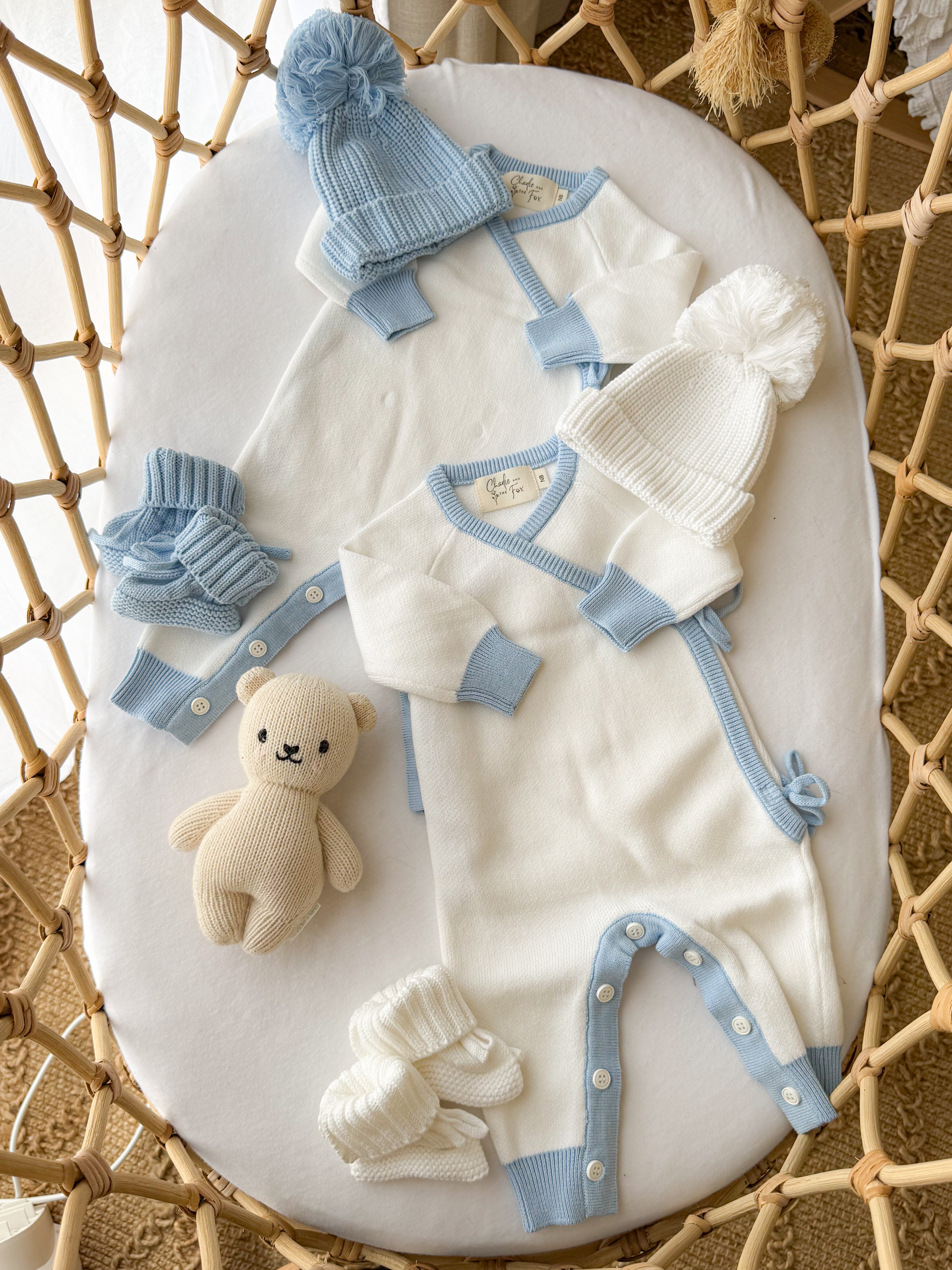 Baby Blue Full Length Kimono